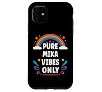 MIKA Vibes Only Cute Retro Girls MIKA Name Custodia per iPhone 11