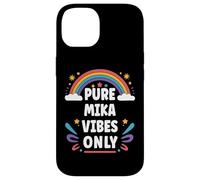 MIKA Vibes Only Cute Retro Girls MIKA Name Custodia per iPhone 14