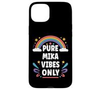 MIKA Vibes Only Cute Retro Girls MIKA Name Custodia per iPhone 15 Plus