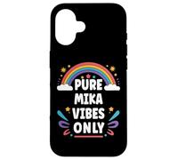 MIKA Vibes Only Cute Retro Girls MIKA Name Custodia per iPhone 16