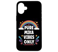 MIKA Vibes Only Cute Retro Girls MIKA Name Custodia per iPhone 16 Plus