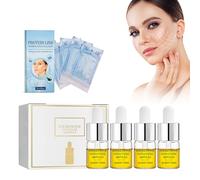 Mikabila (01) Sollevamento del filo di collagene, Fili di Collagene Riassorbibili per Il Lifting del Viso, Confezioni Fili di Seta al Collagene,Set di Sollevamento Del Filo di Seta,10ml+60pcs
