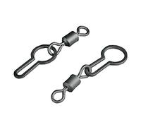 Mikado 10 girelle in PVA Bag Swivel #8 nero opaco