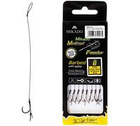 Mikado - 8 Ganci Method Feeder Rig con Punta/ago e Corda Intrecciata, 12 / Ø0,12mm / 10cm