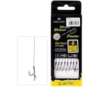 Mikado - 8 Ganci Method Feeder Rig con Punta/ago e Corda Intrecciata, 4 / Ø0,16mm / 10cm
