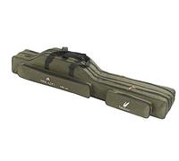 Mikado Borsa per canne da pesca a 2/3 scomparti, 7 varianti, 1,2-1,6 m, Verde, 150cm/3 Kammern/UWD-12003G-150, Classico