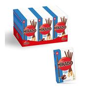 Mikado Cioccolato al Latte, Bastonicino Sottile e Croccante, Ricoperto di Gustoso Cioccolato al Latte, Pratico da mangiare e adatto per ogni occasione, 24x75g (24 Confezioni da 75g)