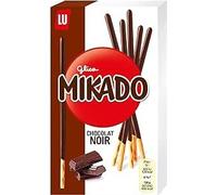 Mikado Cioccolato Fondente, Bastonicino Sottile e Croccante, Ricoperto di Gustoso Cioccolato Fondente, Pratico da mangiare e adatto per ogni occasione, 75g (3 Confezione da 75g)