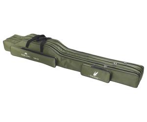 MIKADO fodera per canna verde 3 scomparti tasca per canna 140 cm-160 cm borsa...