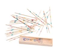 Mikado Gioco - Bacchette colorate in legno, equilibrio per bambini, apprendimento educativo prescolare, abilità motorie, giocattolo classico per feste di famiglia, attività di gruppo, scatola