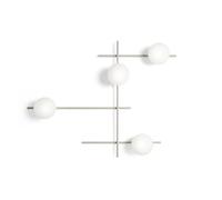 MIKADO LAMPADA DA PARETE O SOFFITTO 4 LUCI CIPRIA E BIANCO OPACO ATTACCO G9