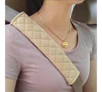 MIKAFEN Fascia Imbottita Rivestimento per la Cintura di Sicurezza Auto - 2 Pezzi con Fissaggio Strap, Comodi per Quando Si Viaggia