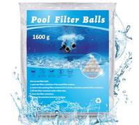 MIKAILE 1600g Palline Filtro Piscina, Riutilizzabili Palline Filtranti per Piscina, Sostituisce 60kg di Sabbia filtrante, Compatibile con Sistema di Filtro a Sabbia