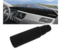 Mikalin - Copri cruscotto per Auto, AntiGraffio, Interno, Adatto per Polo MK6 2017-2023, Poliestere, Nero