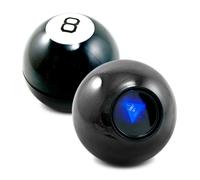 Mikamax - Mystic 8 Ball - Nero - Palla magica - Cartomante - Risposte - Consigli - Regalo divertente - Palla mistica - Magia