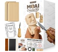 Mikamax - Moai Wood Carving Kit NUOVO