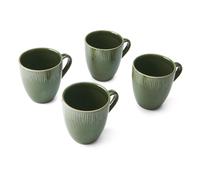 Mikasa 4 tazze mug in gres Jardin capacità 420ml con smaltatura