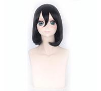 Mikasa·Ackermans Capelli sintetici Anime Cosplay Parrucca Parrucche sintetiche Ragazza Donna Uomo Parrucche