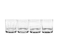 4er Set Bicchiere Mikasa Cheers con Modello Trasparente Vetro Creative Tops Wa