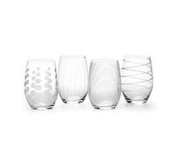 Mikasa Bicchieri da brindisi Martini, 290 ml, 4 pezzi, In acciaio inox 18/8., Argento, Set di 4