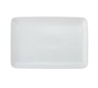 Mikasa Chalk, Piatto da portata rettangolare in porcellana, 33 cm x 22 cm x 2,5 cm, con confezione