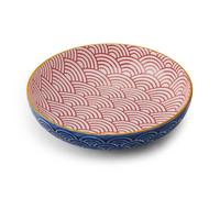 Mikasa Ciotola in gres blu con motivo ad arco, 21 cm