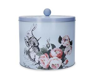 MIKASA e la scatola per biscotti V&A, grande scatola per biscotti con coperchio, perfetta per biscotti e biscotti, collezione Alice nel paese delle meraviglie, 15 cm, regalo per lei