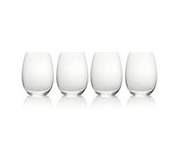 Mikasa Julie Stemless Bicchiere da Vino (Set da 4), 559,9 g, Trasparente 1 x calici Senza Stelo, Vetro