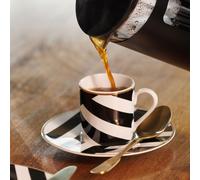 Mikasa Luxe Deco 2 tazzine da caffè con piattini