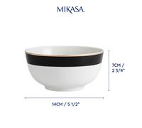 Mikasa Luxe Deco 4 ciotole per cereali