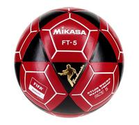 MIKASA Pallone da calcio FT5 Goal Master, nero/rosso, misura 5