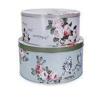 Mikasa Set di 2 barattoli per torte "Alice nel paese delle meraviglie" e il V&A