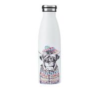 Bottiglia in acciaio inox a doppia parete Mikasa Tipperleyhill, bottiglia con isolamento sottovuoto da 500 ml che mantiene le bevande fredde e calde, bottiglia di idratazione in acciaio inox senza BPA con stampa di mucca delle Highlands