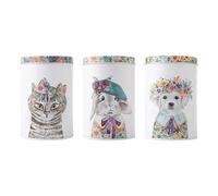 Mikasa Tipperleyhill Set di 3 contenitori con coperchio floreale Scatole decorat