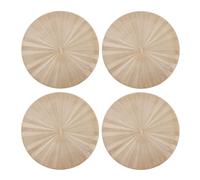 Mikasa Tovagliette rotonde metalliche - Set da 4 oro 38 cm per feste e ricevimenti