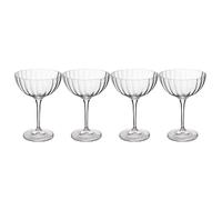 (TG. Champagne Coupe Glasses) Mikasa Treviso Set di 4 coppe, 300ml, Set di 4 bic