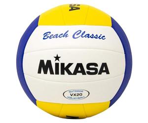 Mikasa VX20 Beach Classic Ball VX20, Unisex volleyballs, white, 5 EU