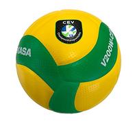 MIKASA Pallone De Volleyball V220W Officiel Cev Pallone giallo T5