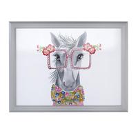 Mikasa x Tipperleyhill Laptray vassoio stampato con base imbottita, vassoio rettangolare per mangiare, leggere e dipingere, stampa di cavalli, 44 cm