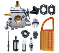 Mikatesi Kit carburatore BR600 per soffiatore Stihl BR500 BR550 BR600 BR700 BR 500 550 600 700, sostituisce Zama C1Q-S183 4282-120-0606 parti - con 4282 141 03000 Sfiato del serbatoio del filtro