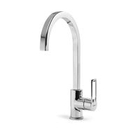 Elleci Bridge Miscelatore Monocomando con Canna Girevole, Cromo, 19.7x10x36 cm