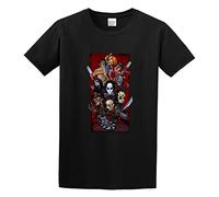 Mike And The Gang is Back. Cotton Horror Movie Character Men's T-Shirt Unisex Black Cotton Print Tee Shirts M