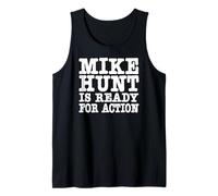 Mike Hunt è Pronto per l'azione Divertente Umorismo per Adulti Canotta