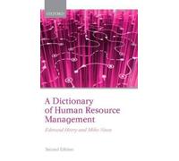 Mike Noon Edmund Hee A Dictionary of Human Resource Manageme (Copertina rigida)