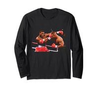 Mike Tyson Frank Bruno Fight per Il Titolo Mondiale Vegas Boxing 1989 Maglia a Manica
