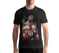 Mike Tyson's Shirt - Maglietta da uomo a maniche corte, estiva, in cotone, colore nero, Nero , L