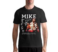 Mike Tyson's Shirt - Maglietta da uomo a maniche corte, estiva, in cotone, colore nero, Nero , XL