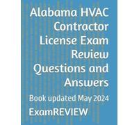 Mike Yu Examrev Alabama HVAC Contractor License Exam Review Question (Tascabile)
