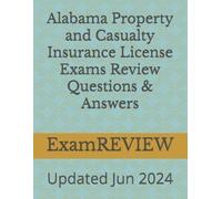 Mike Yu Examrev Alabama Property and Casualty Insurance License Exam (Tascabile)