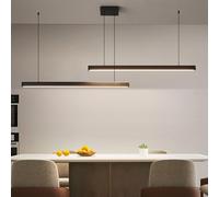 Mikeru 200cm Lunga Luce a Sospensione, Luci a Sospensione da Cucina a Giuntura Sopra L'isola Luci da Tavolo da Biliardo Dimmerabili dal 10% al 100% Con Funzione di Memoria per Il Soggiorno